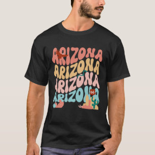 Arizona Wavy Vintage 70s Retro Illustrations Groov T-Shirt