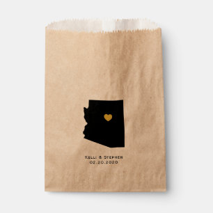 Arizona Wedding Favour Treat Sacks, Paper Gift Bag