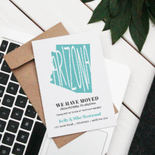 ARIZONA We've moved New address New Home Postcard