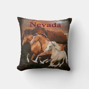Arizona Wild horses Cushion