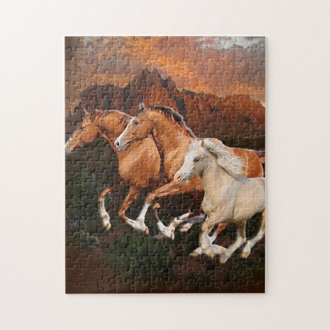 Arizona Wild horses Jigsaw Puzzle (Vertical)