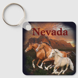Arizona Wild horses Key Ring