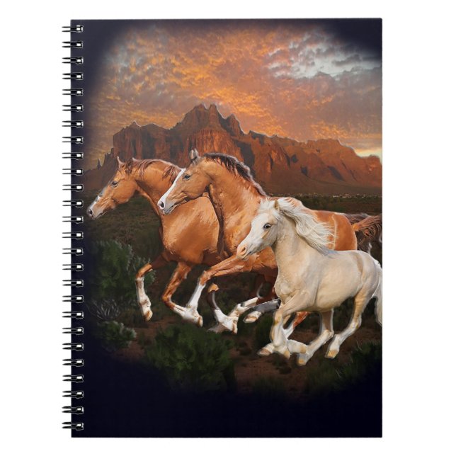 Arizona Wild horses Notebook (Front)