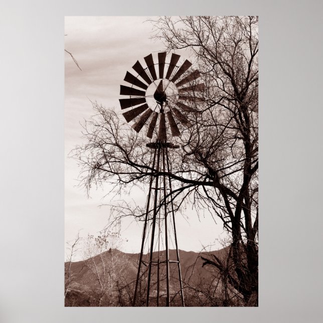 Arizona Windmill Poster (Front)
