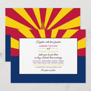 Arizonan Flag, Flag of Arizona Wedding Invitation
