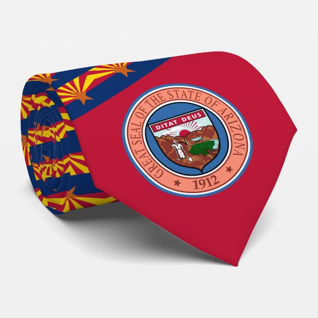 Arizonan Flag & Seal, Flag of Arizona Tie (Rolled)