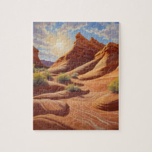 Arizona's The Wave in Coyote Buttes Jigsaw Puzzle