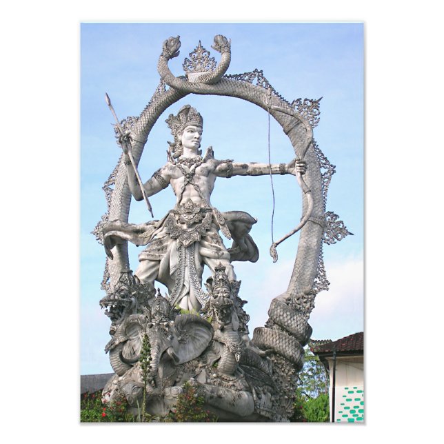 Arjuna Statue Photo Print (Front)
