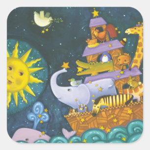 Ark At Night Square Sticker