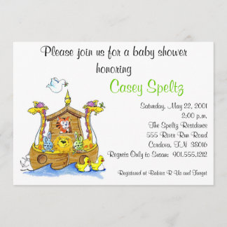 Ark Baby Shower Invitation