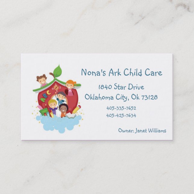 Ark Child Care Business Card (Front)