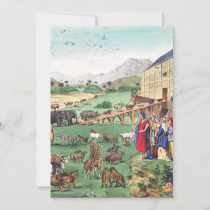 Ark of Noah with animals Invitation