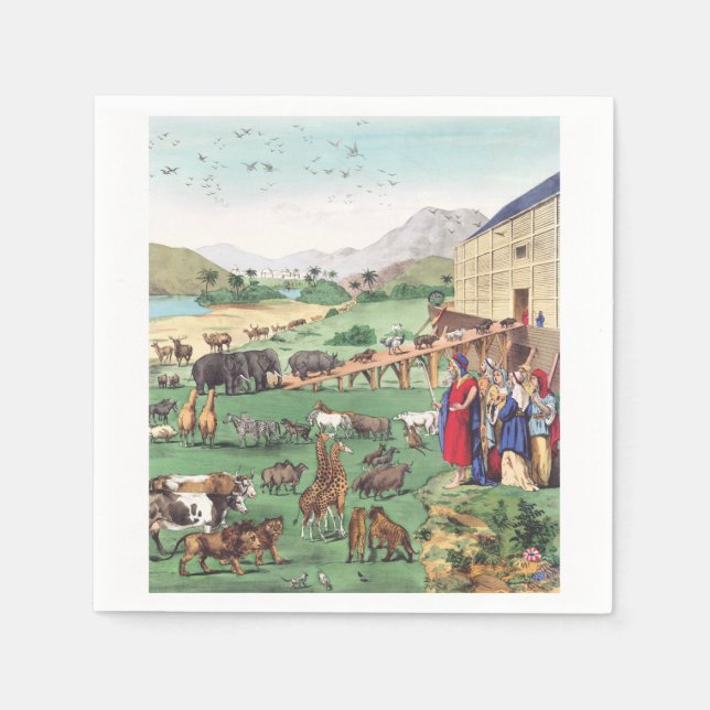 Ark of Noah with animals Napkin (Front)