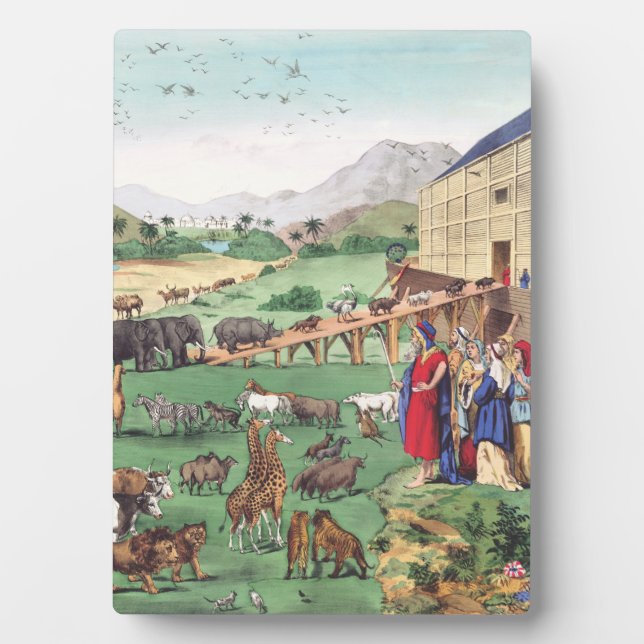 Ark of Noah with animals Plaque (Front)