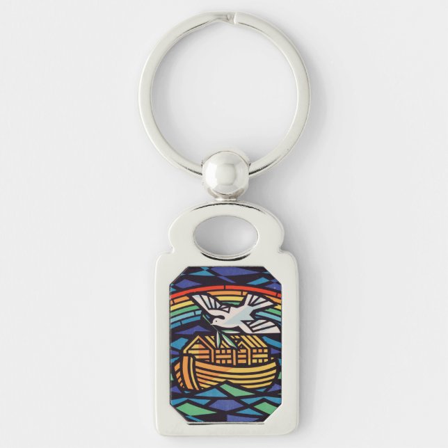 Ark of Noah with Holy Spirit Key Ring (Front)