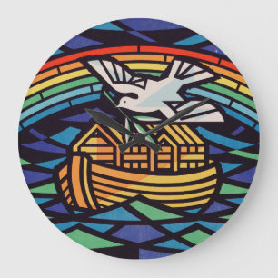 Ark of Noah with Holy Spirit Large Clock