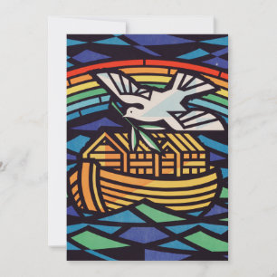 Ark of Noah with Holy Spirit Thank You Card