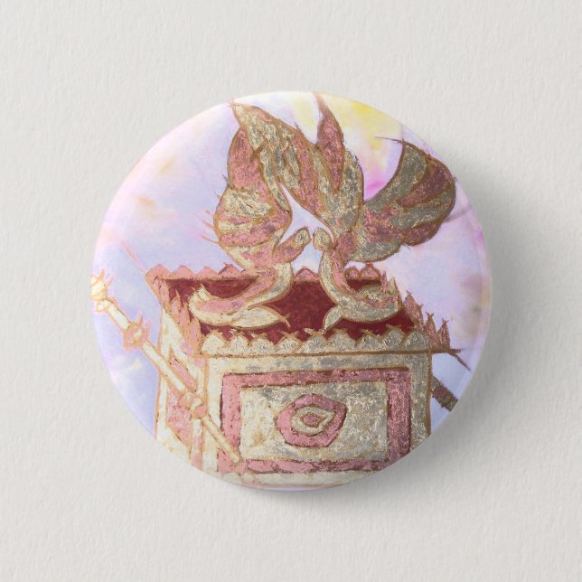 Ark of the Covenant 6 Cm Round Badge (Front)
