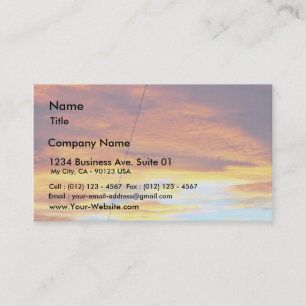 Ark Orange Sky At Sunset Business Card