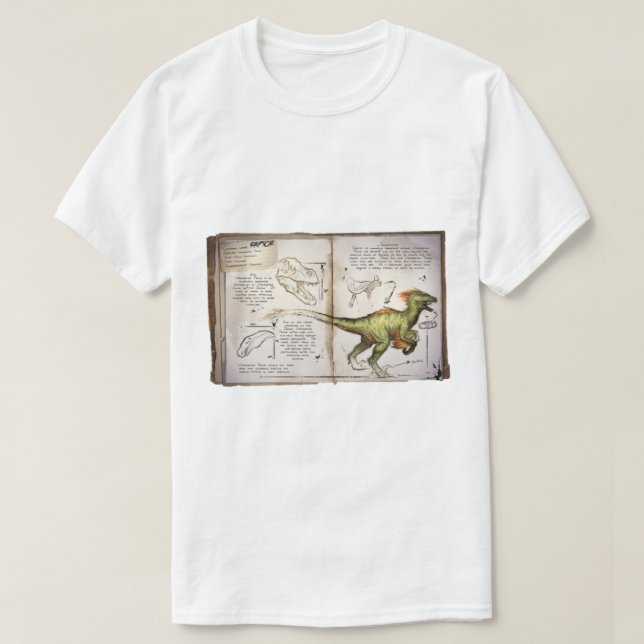 Ark Survival Evolved Raptor T-Shirt (Design Front)