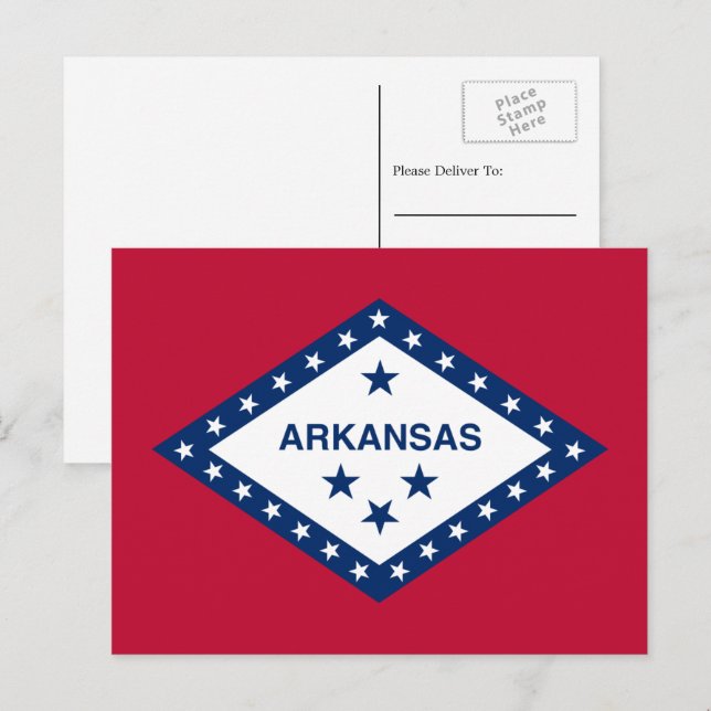 Arkansan Flag, Flag of Arkansas Postcard (Front/Back)