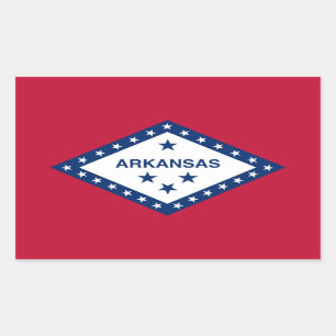 Arkansan Flag, Flag of Arkansas Rectangular Sticker