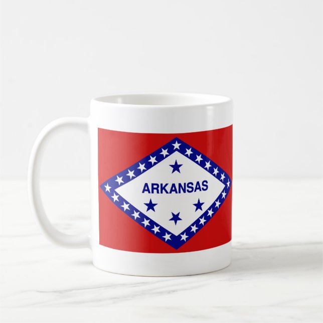 Arkansan Flag + Map Mug (Left)