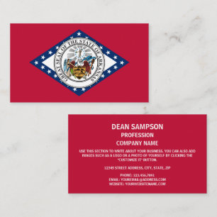 Arkansan Flag & Seal, Flag of Arkansas Business Card