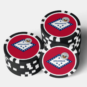 Arkansan Flag & Seal, Flag of Arkansas Poker Chips