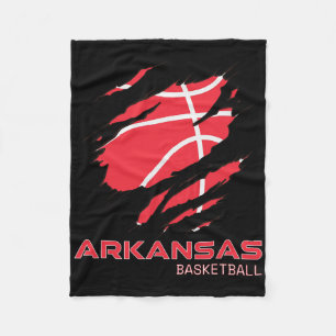 Arkansan Hoops Fan Souvenir Gift Ar Arkansas Byske Fleece Blanket