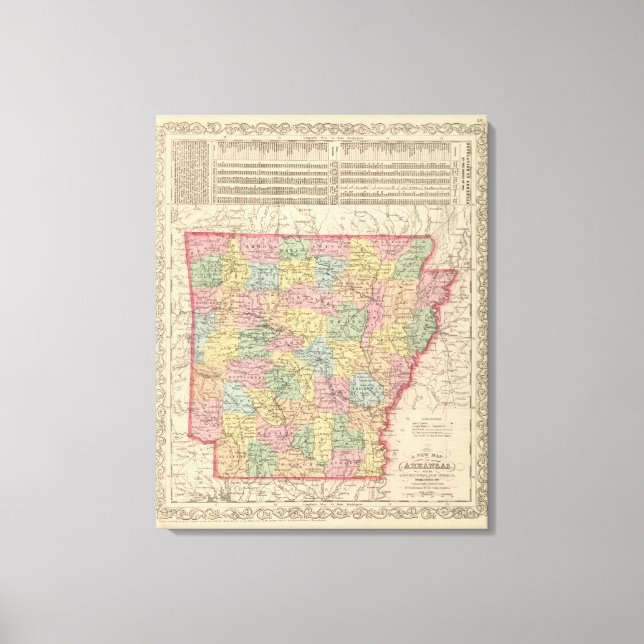Arkansas 5 canvas print (Front)