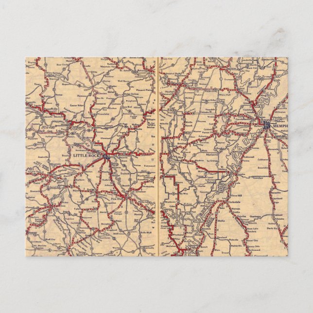 Arkansas 5 postcard (Front)