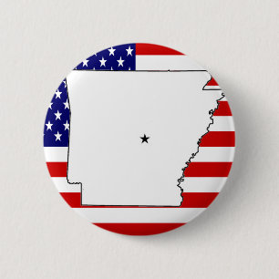 ARKANSAS 6 CM ROUND BADGE