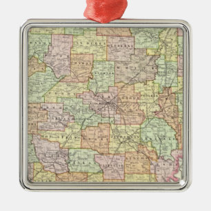 Arkansas 6 metal tree decoration