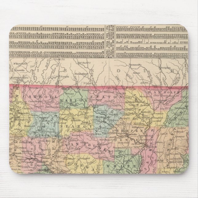 Arkansas 6 mouse mat (Front)