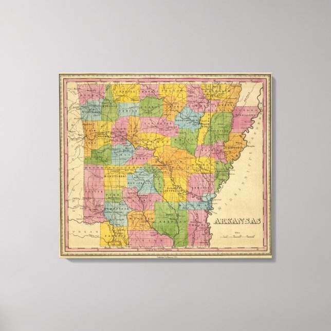 Arkansas 7 canvas print (Front)