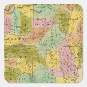 Arkansas 9 square sticker