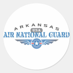 Arkansas Air National Guard Classic Round Sticker