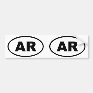 Arkansas AR oval Bumper Sticker