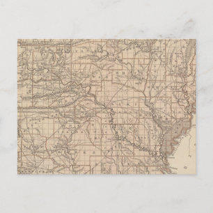 Arkansas Atlas Map Postcard