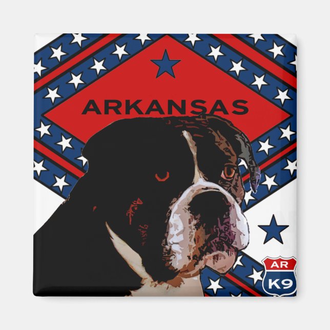 Arkansas Boxer Magnet (Front)