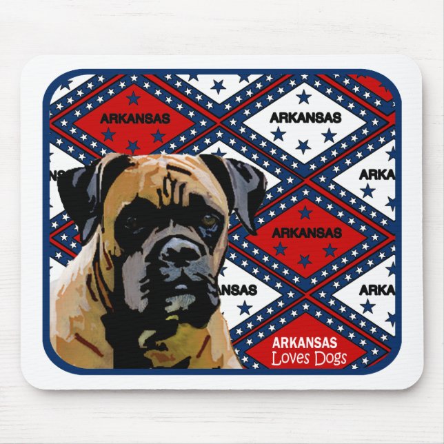 Arkansas Boxer Mouse Mat (Front)