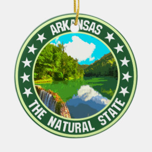 Arkansas ceramic tree decoration