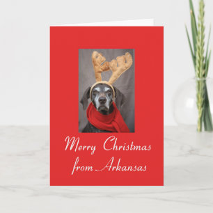 Arkansas  Christmas Card, state specific Holiday Card