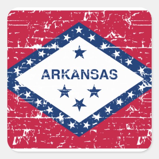 Arkansas Designs Square Sticker