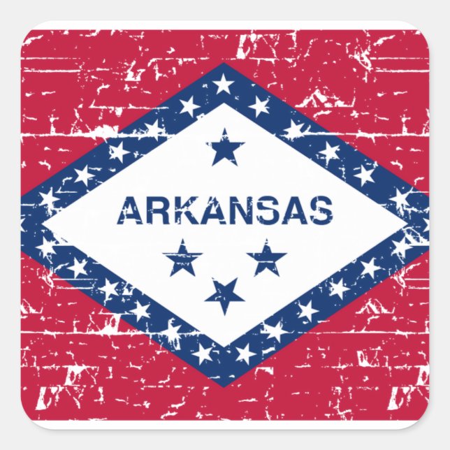 Arkansas Designs Square Sticker (Front)