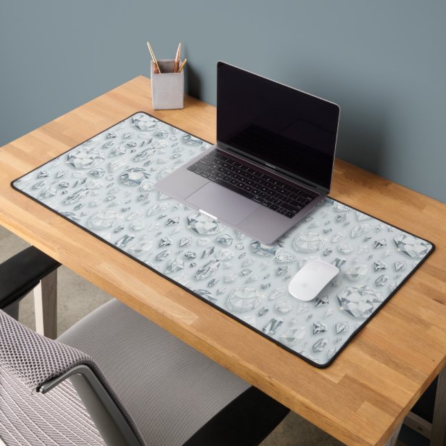 Arkansas Diamond Crystal - Geometric Quartz Desk Mat (Office 2)
