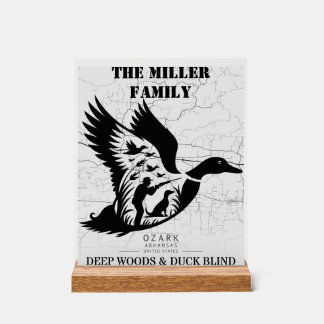 Arkansas Duck Hunting Cabin Decor Personalised