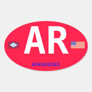 Arkansas European-style Bumper Sticker