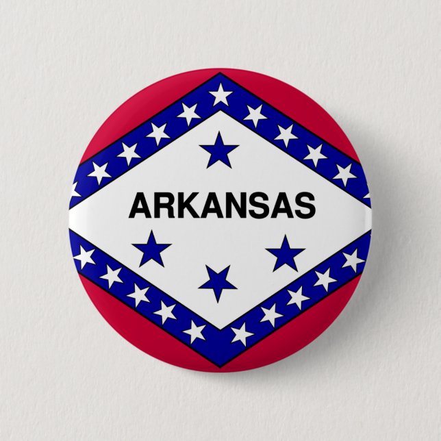 Arkansas Flag 6 Cm Round Badge (Front)